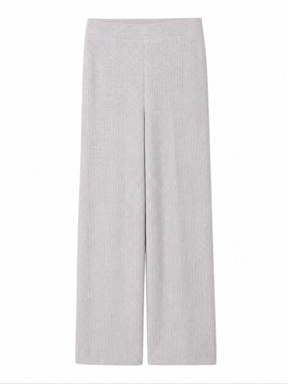 NEW Barefoot Dreams Cozy Chic Ultra Lite Wide-Leg Ribbed Knit Pants